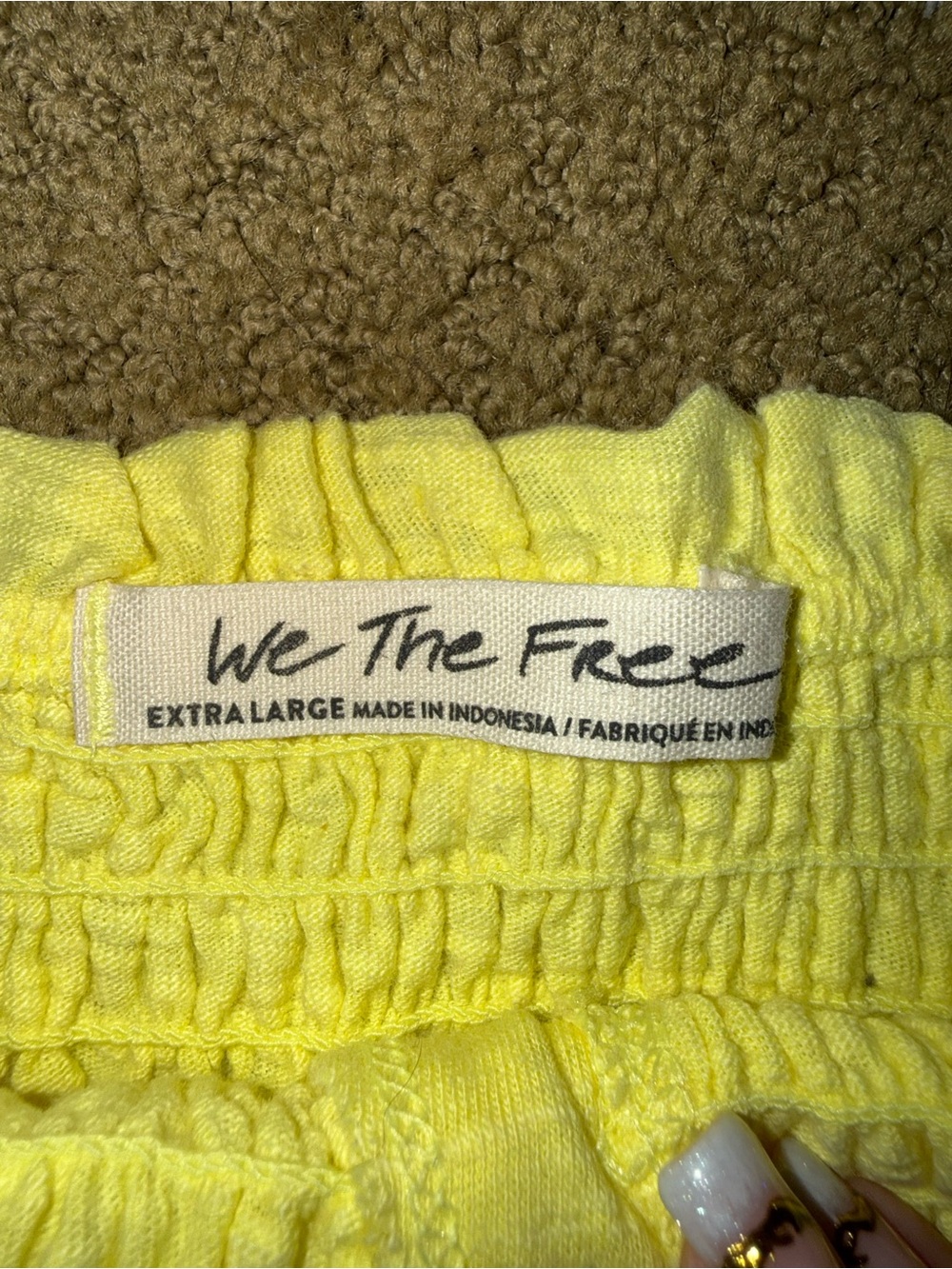 Yellow Smocked Ruffle Tube Top - Picture 3 of 3
